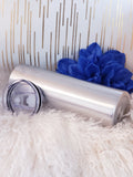 20 Oz Skinny Tumbler with Sliding Lid and Straw